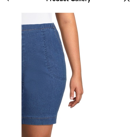 Just My Size Women’s Plus Size Medium Stonewash 2 Pocket Shorts Size 2X … - Picture 5 of 8